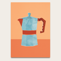 Moka Pot Coffee Poster — Mid-Century Kitchen Art Print