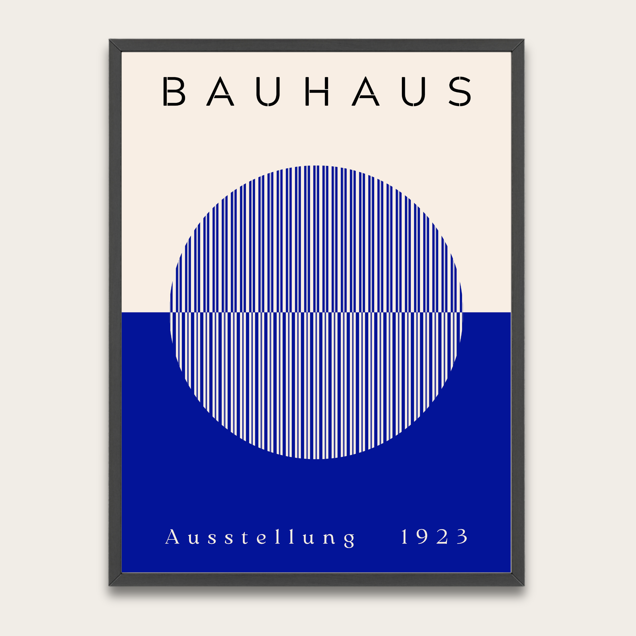 Bauhaus Exhibition 1923 Framed Poster — Minimalist Geometric Art Print