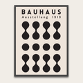Bauhaus Exhibition 1919 Poster — Modernist Framed Art Print