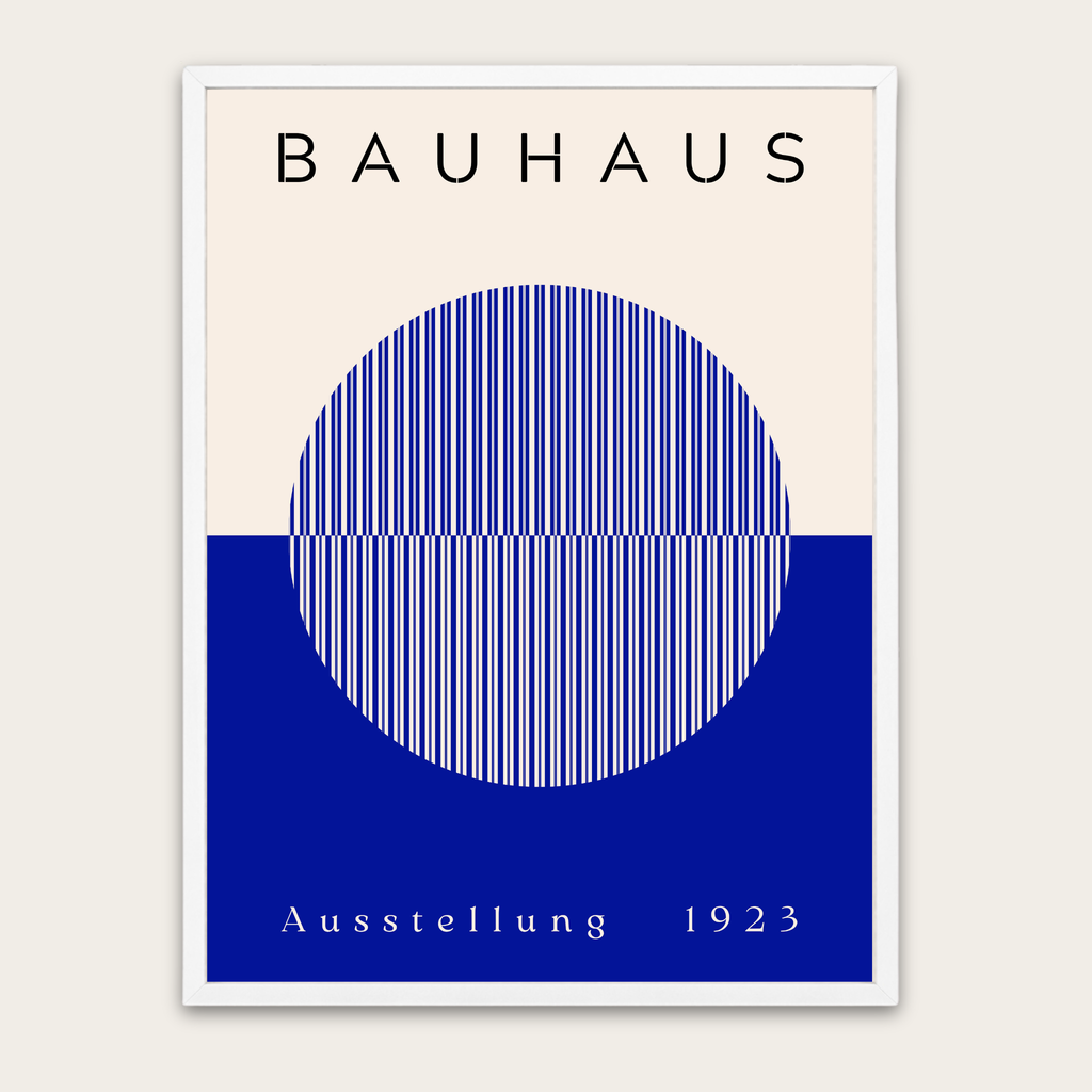 Bauhaus Exhibition 1923 Framed Poster — Minimalist Geometric Art Print