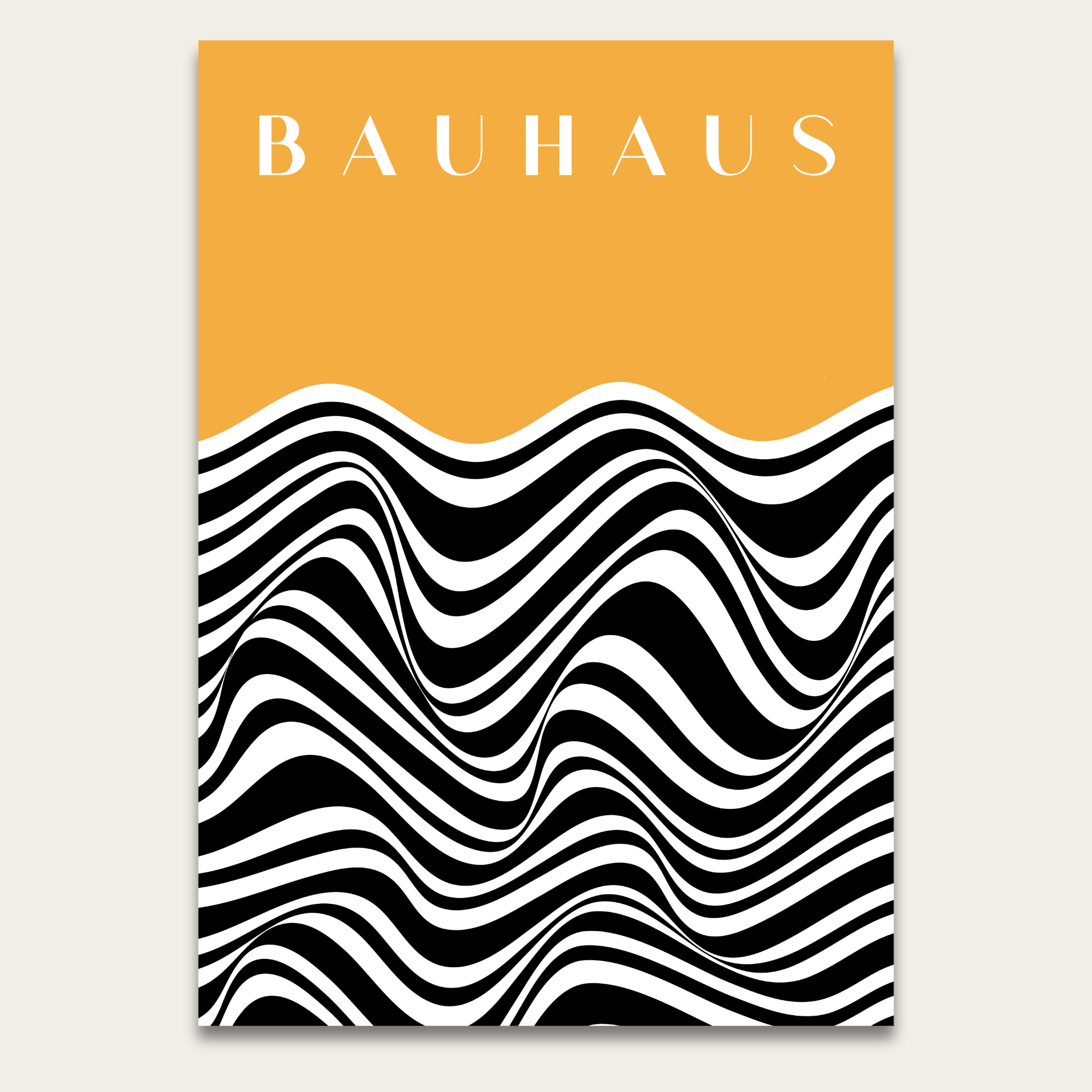 Bauhaus Wave Poster