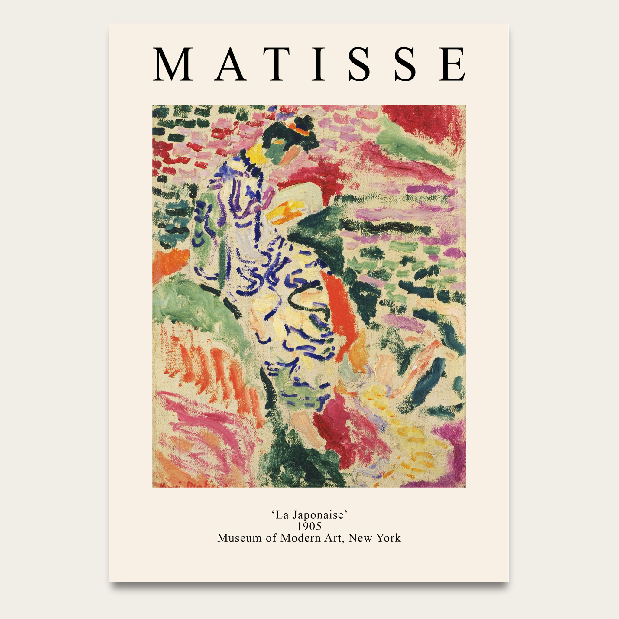 Matisse Art Poster – 'La Japonaise' Museum Print