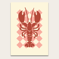 Retro Lobster Poster