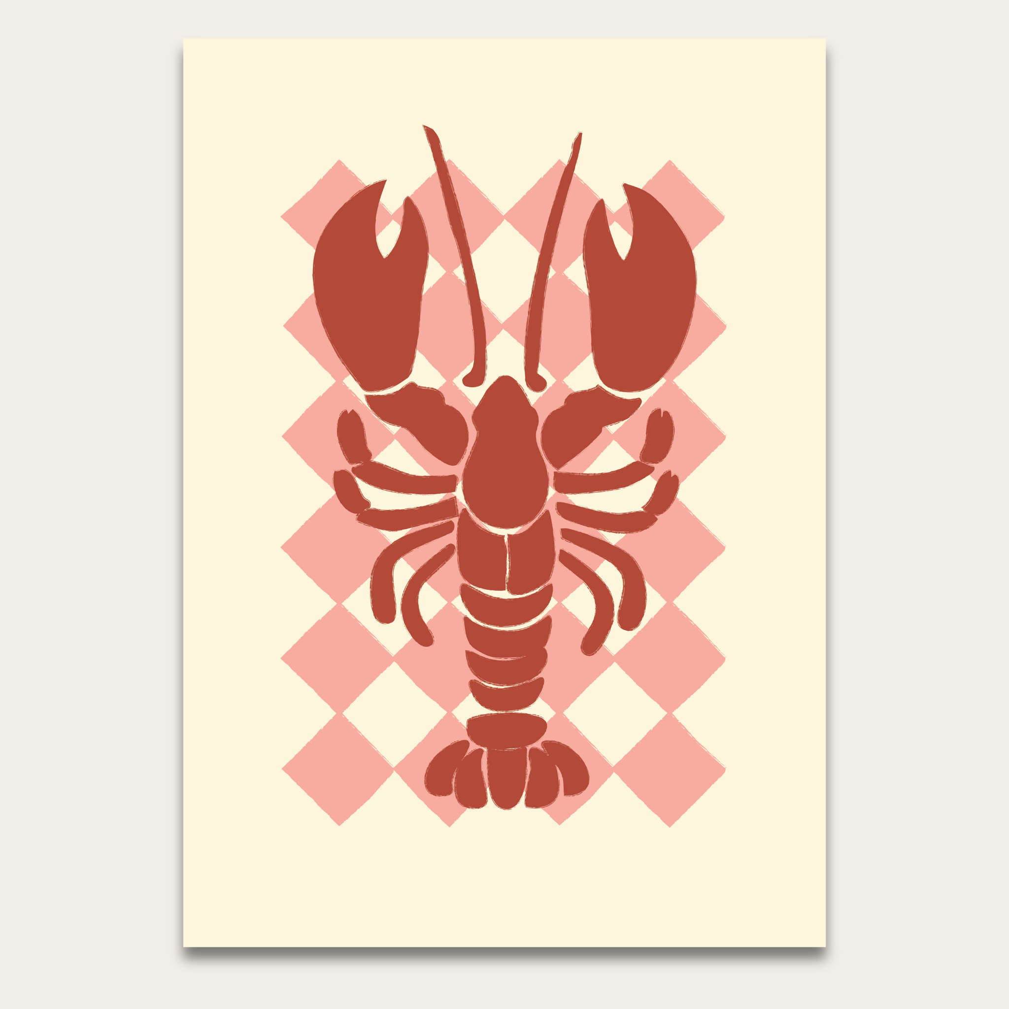 Retro Lobster Poster