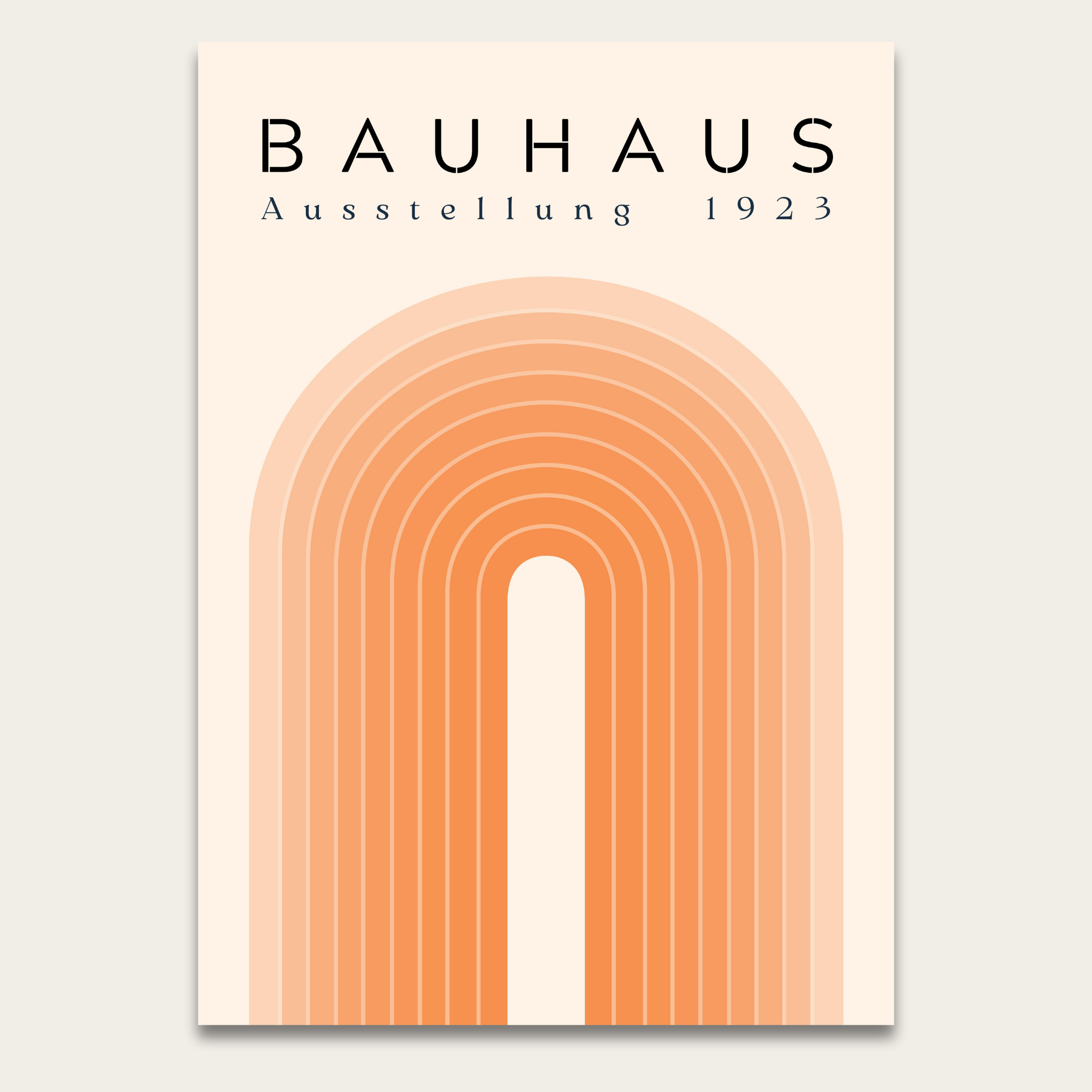 Bauhaus Exhibition 1923 Arch Poster