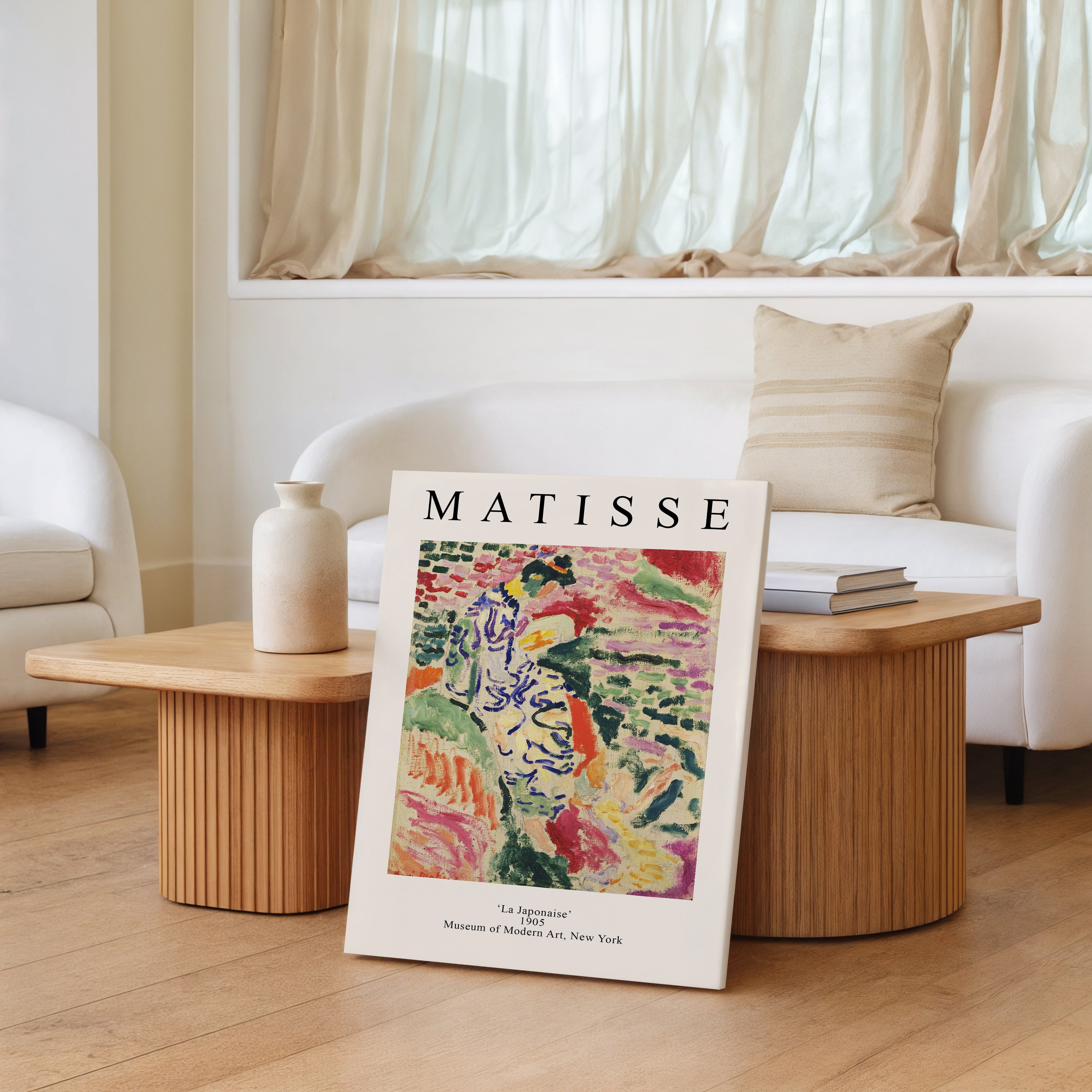 Matisse 'La Japonaise' Matte Canvas Print — Stretched Art Poster