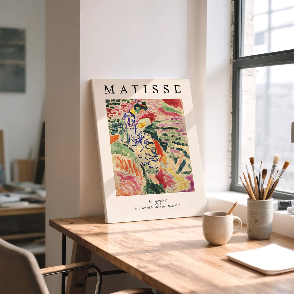 Matisse 'La Japonaise' Matte Canvas Print — Stretched Art Poster