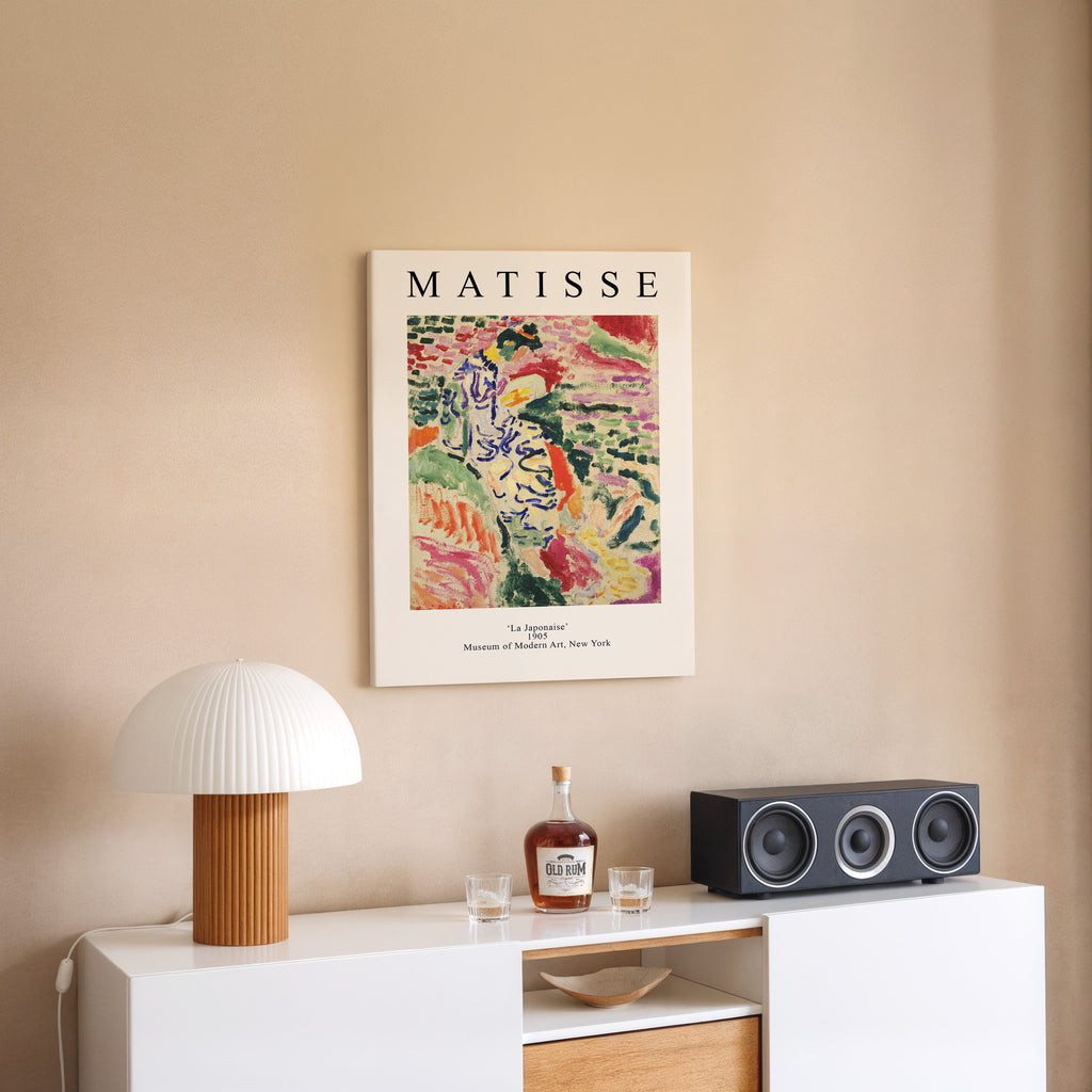 Matisse 'La Japonaise' Matte Canvas Print — Stretched Art Poster