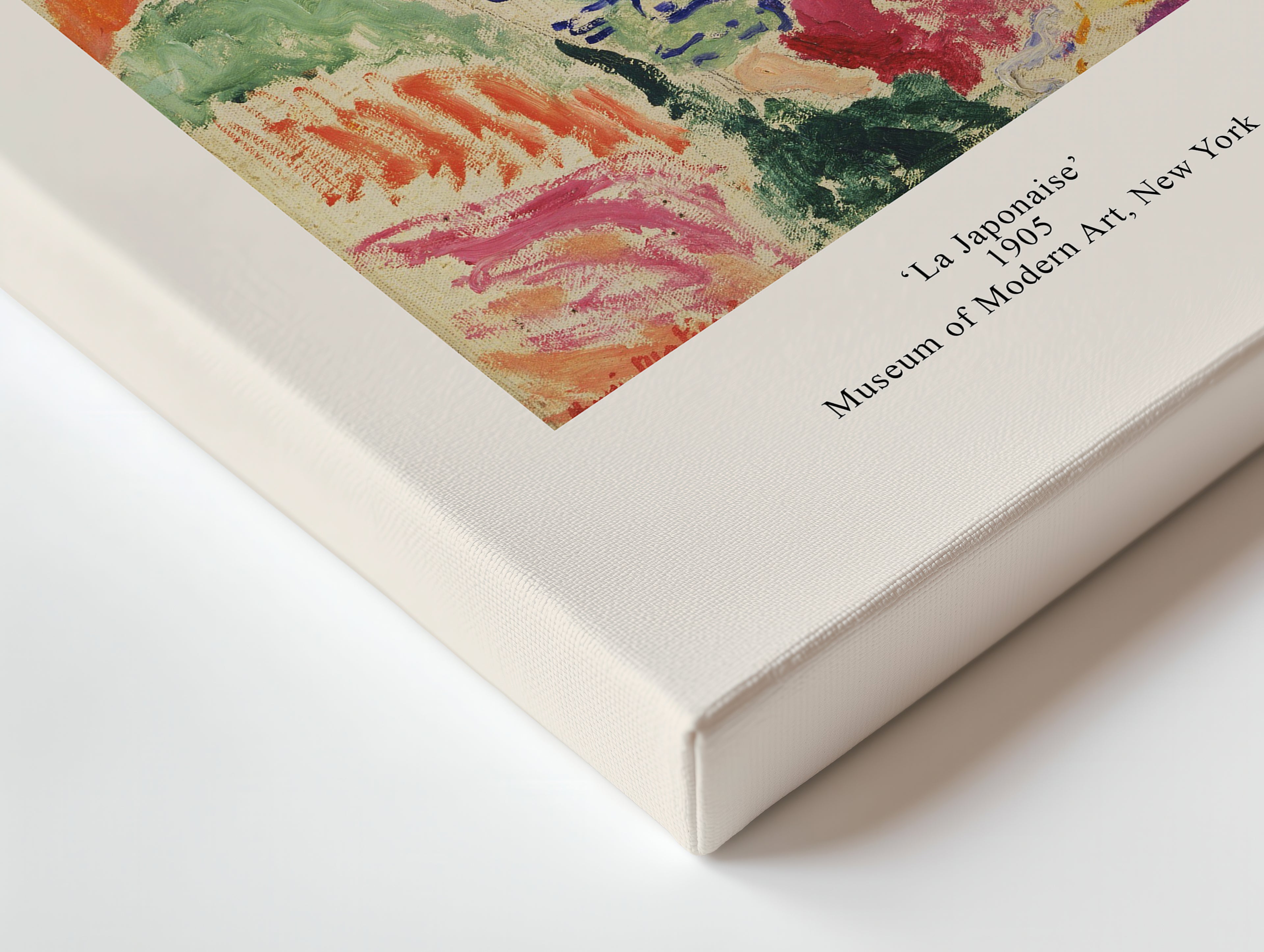 Matisse 'La Japonaise' Matte Canvas Print — Stretched Art Poster