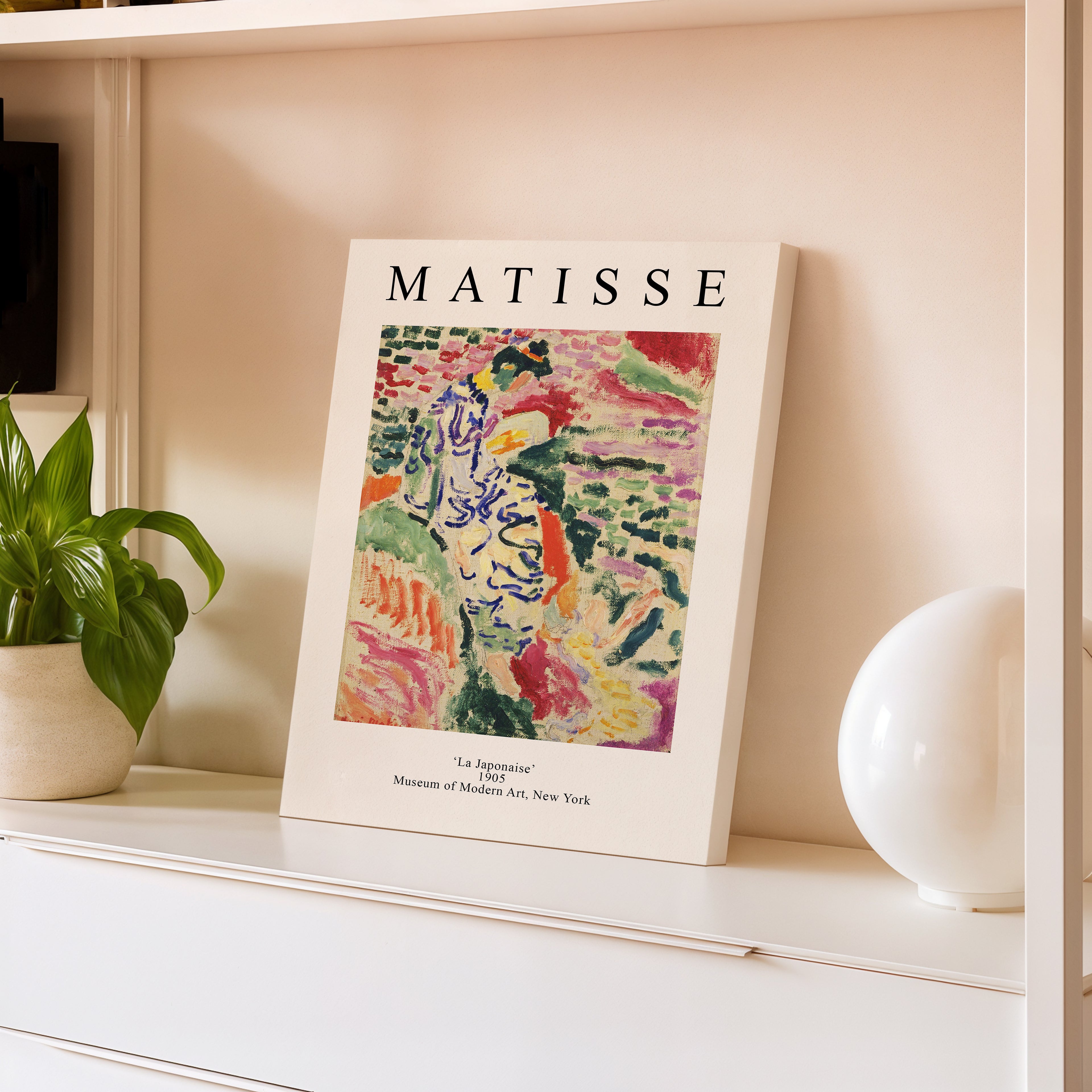 Matisse 'La Japonaise' Matte Canvas Print — Stretched Art Poster