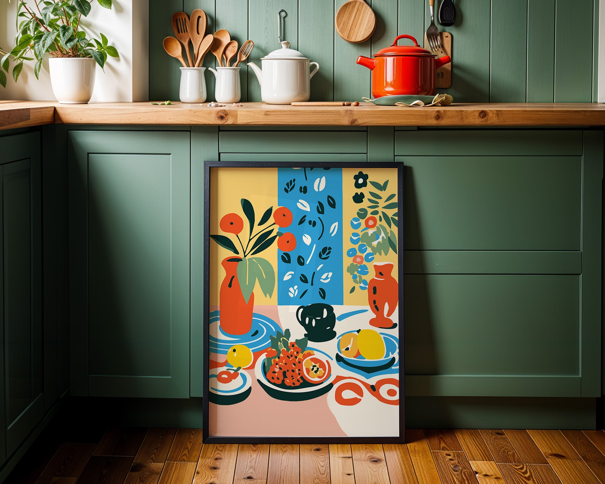 Still Life Poster — Colorful Modern Botanicals Wall Art