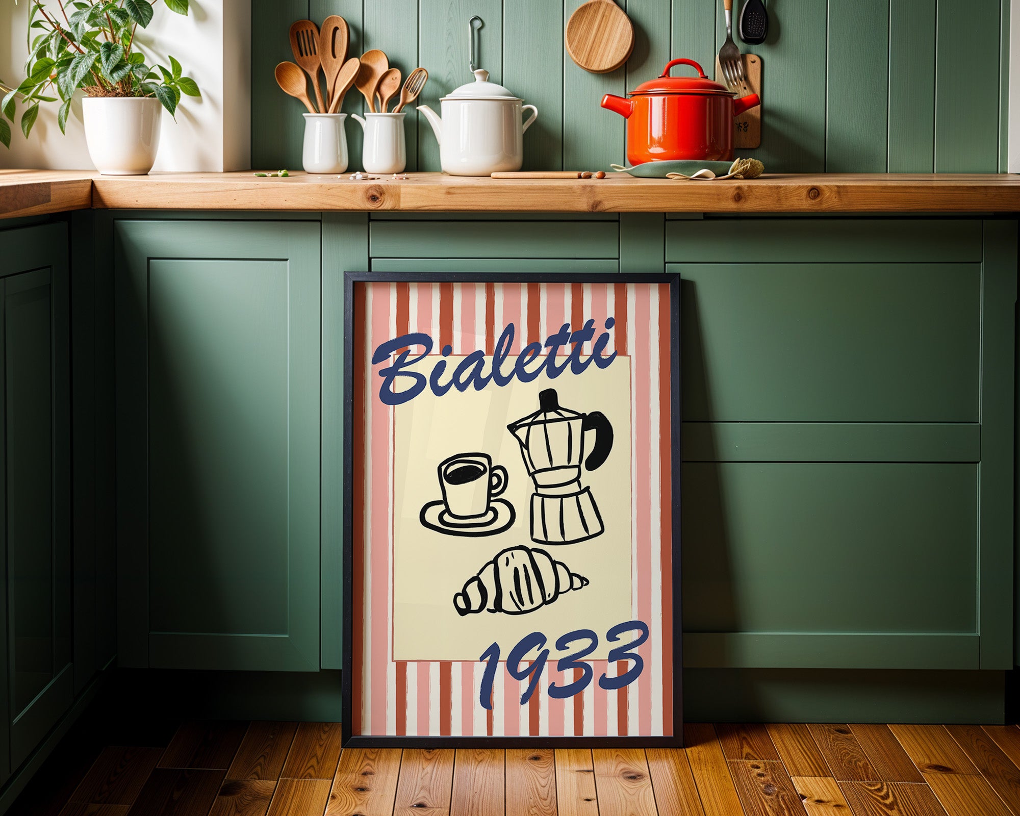 Vintage Bialetti Coffee Poster