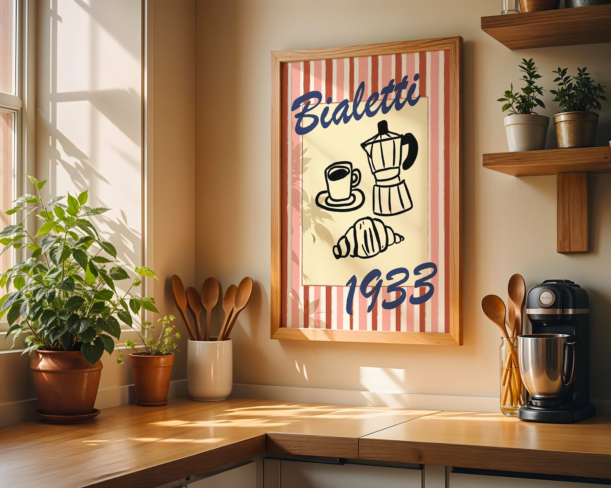 Vintage Bialetti Coffee Poster