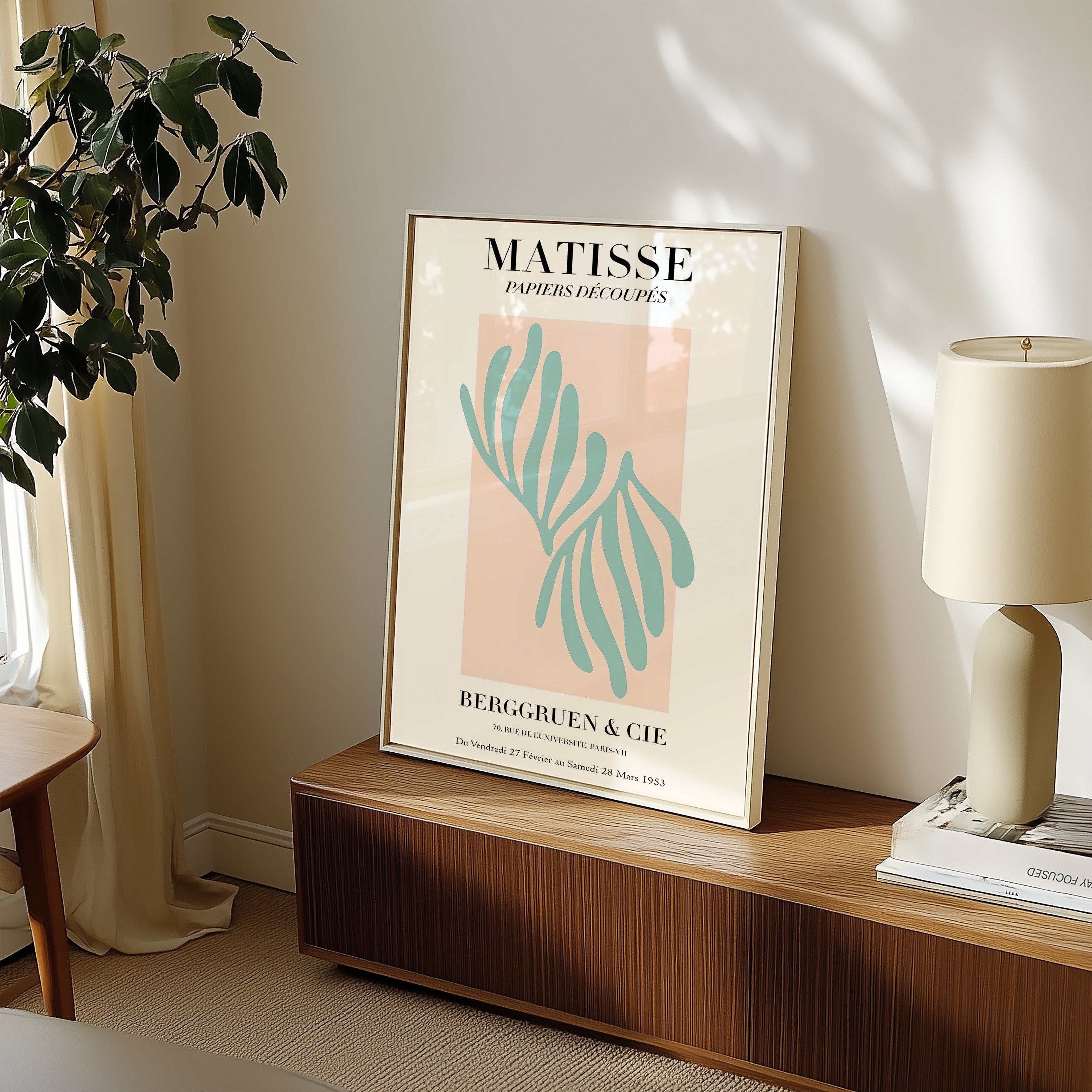 Matisse Abstract Poster – Pastel Cutout Art Print