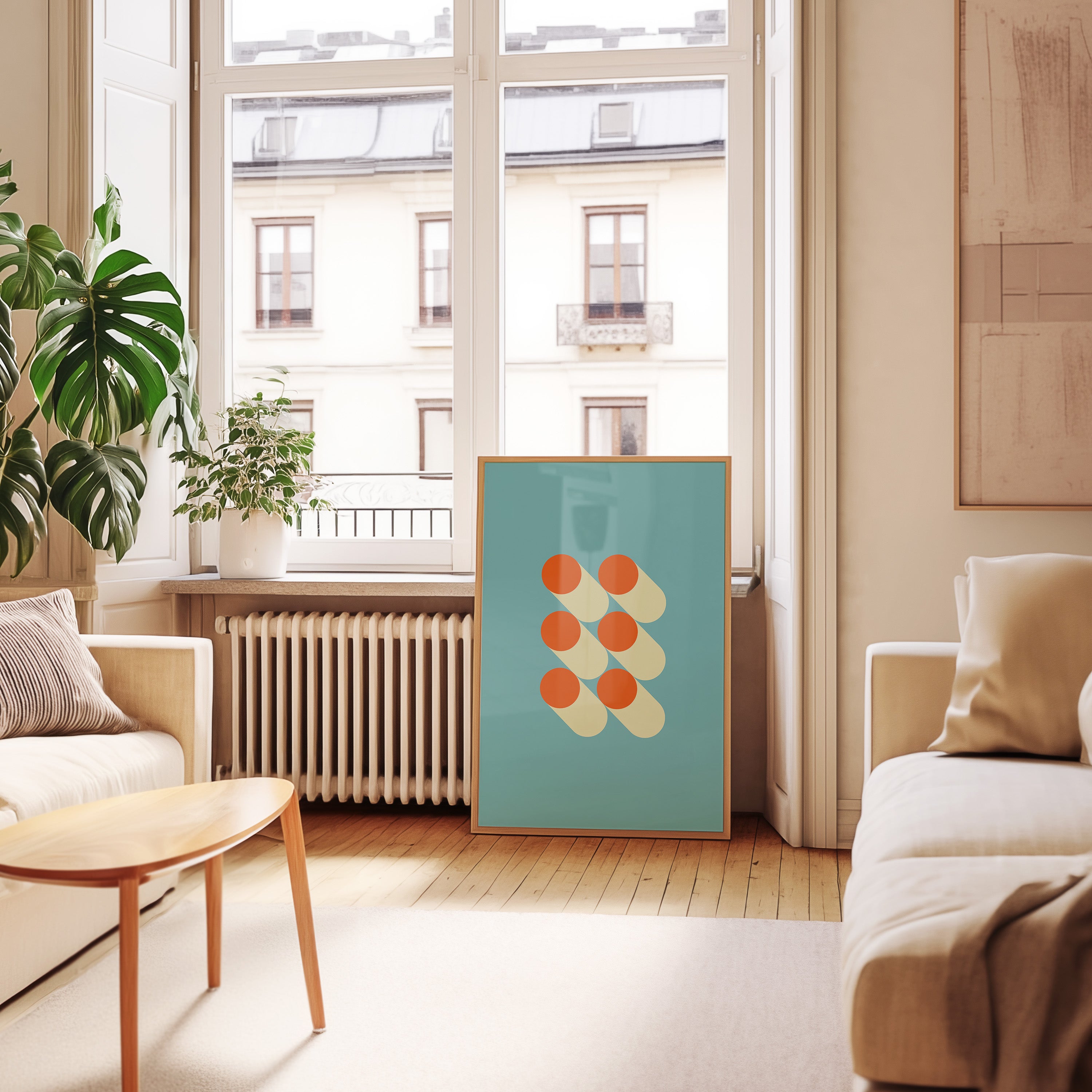 Bauhaus Geometric Poster