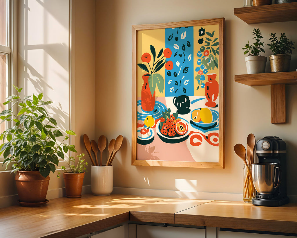 Still Life Poster — Colorful Modern Botanicals Wall Art