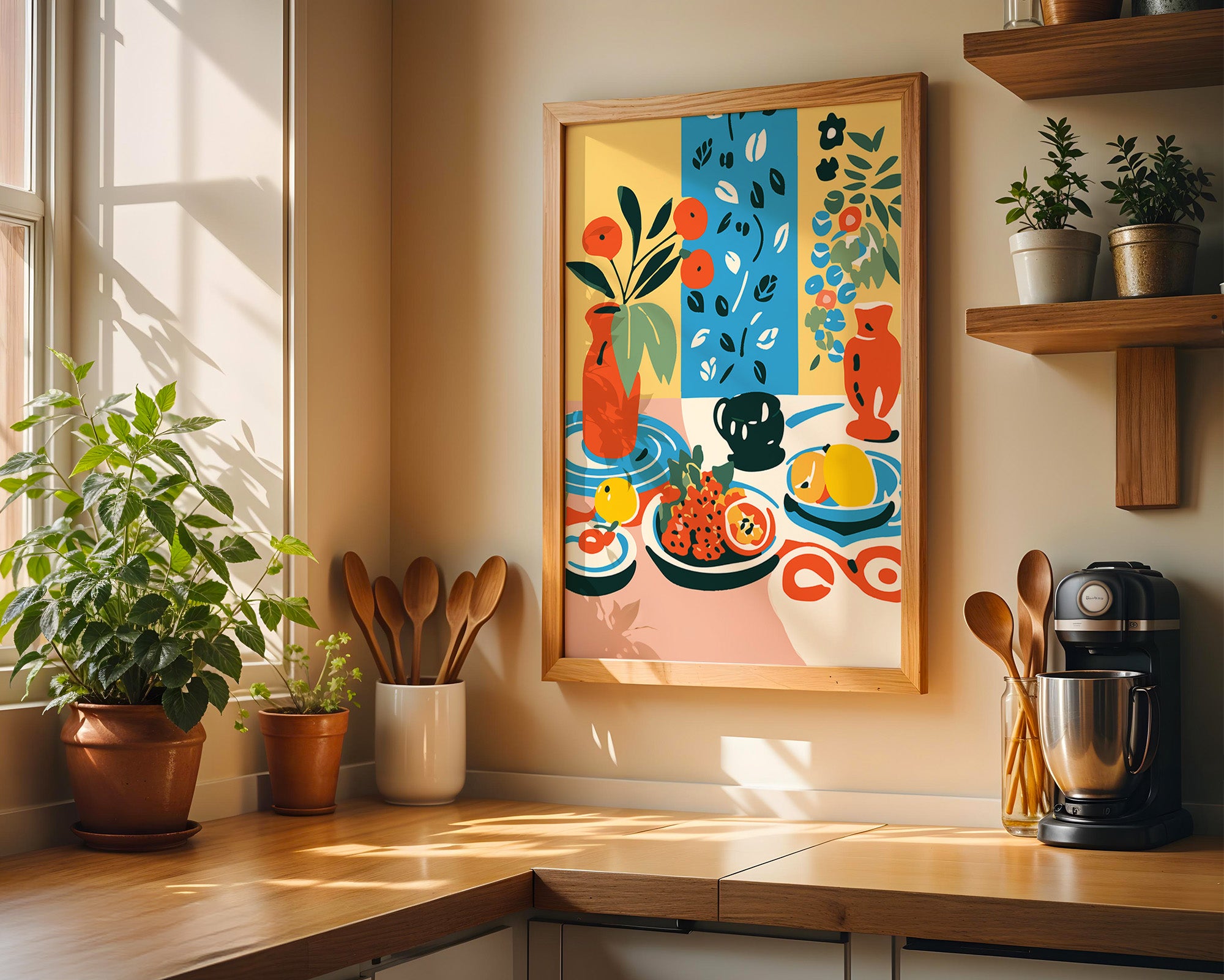 Still Life Poster — Colorful Modern Botanicals Wall Art