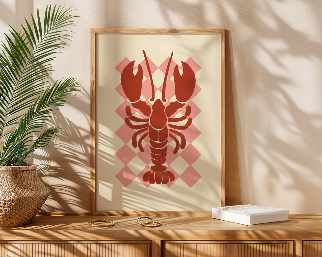 Retro Lobster Poster