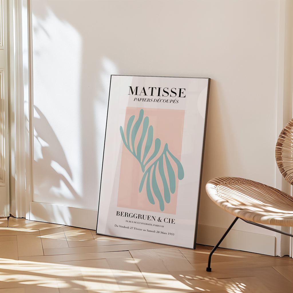 Matisse Abstract Poster – Pastel Cutout Art Print
