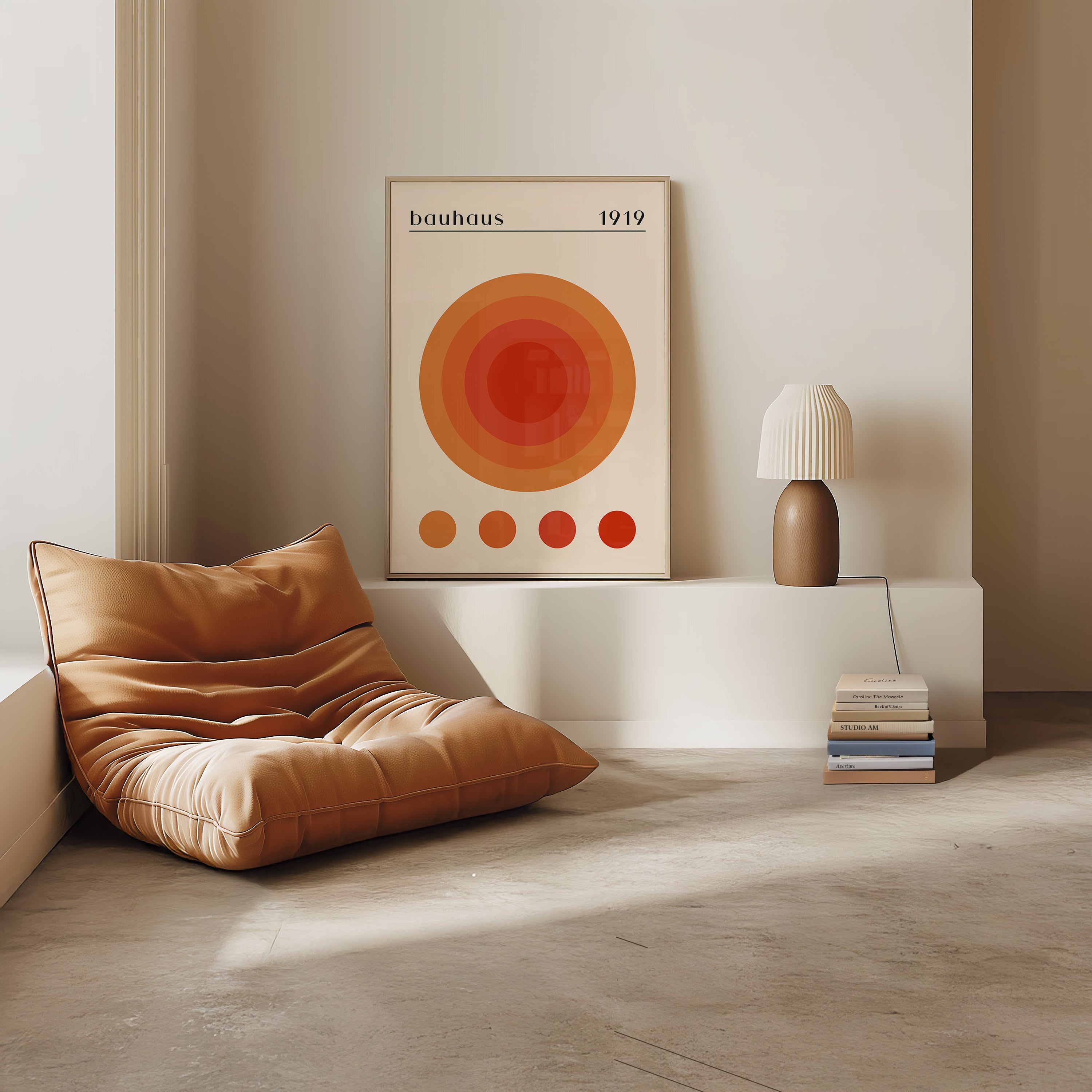 Bauhaus 1919 Abstract Circle Art Poster