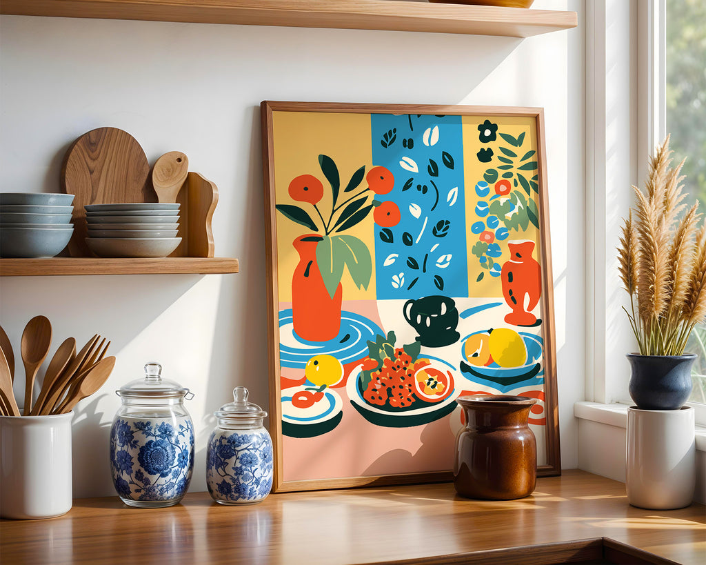 Still Life Poster — Colorful Modern Botanicals Wall Art