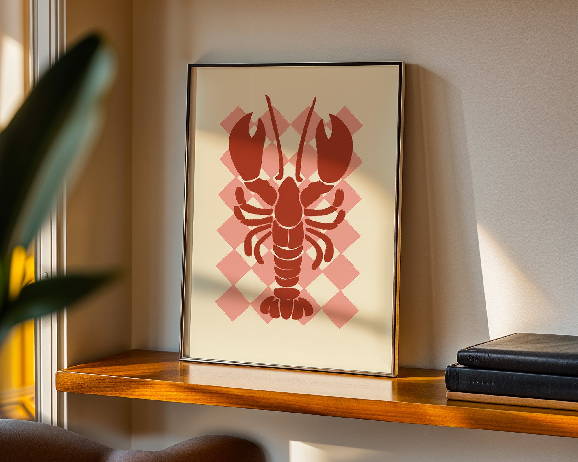 Retro Lobster Poster