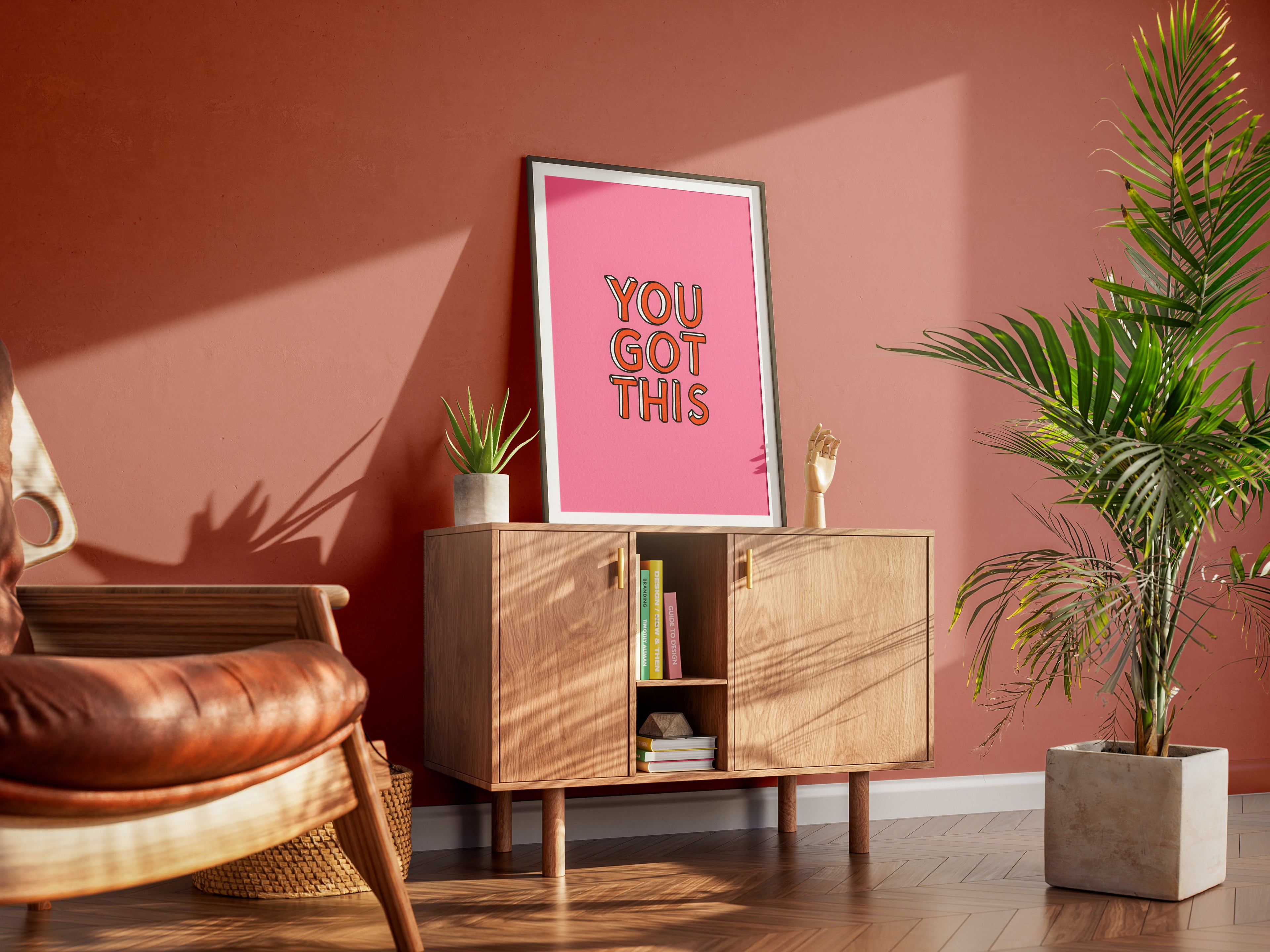 You Got This Poster — Motivational Pink Wall Art for Office, Dorm, or Study