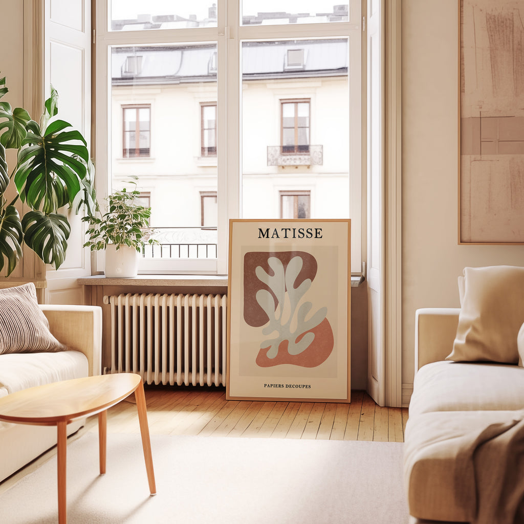 Matisse Abstract Cutout Art Poster — Mid-Century Modern Wall Print