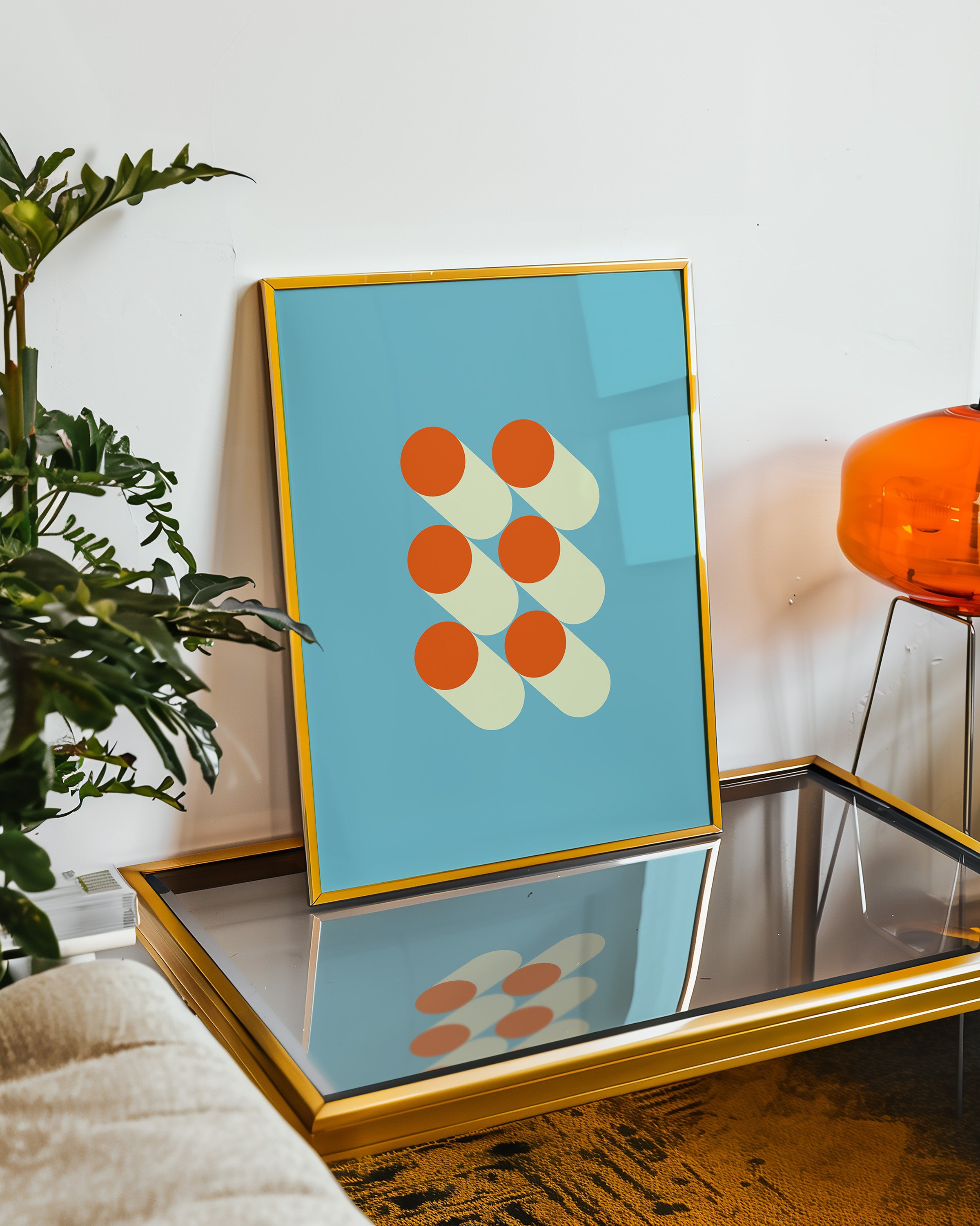 Bauhaus Geometric Poster