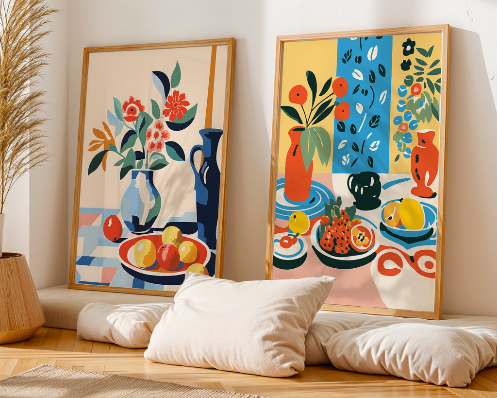 Still Life Poster — Colorful Modern Botanicals Wall Art
