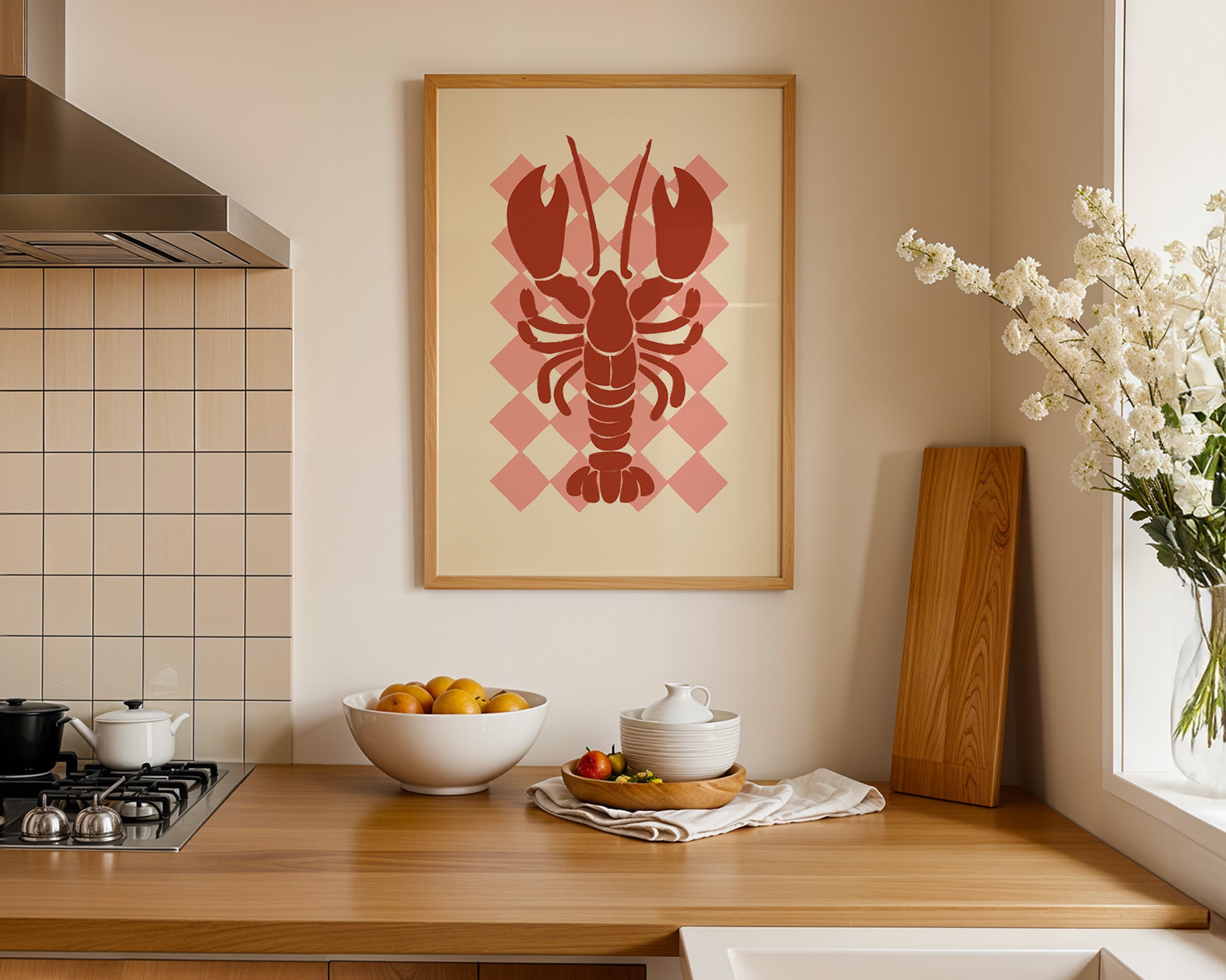 Retro Lobster Poster