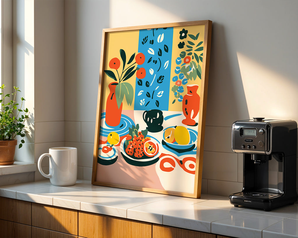 Still Life Poster — Colorful Modern Botanicals Wall Art