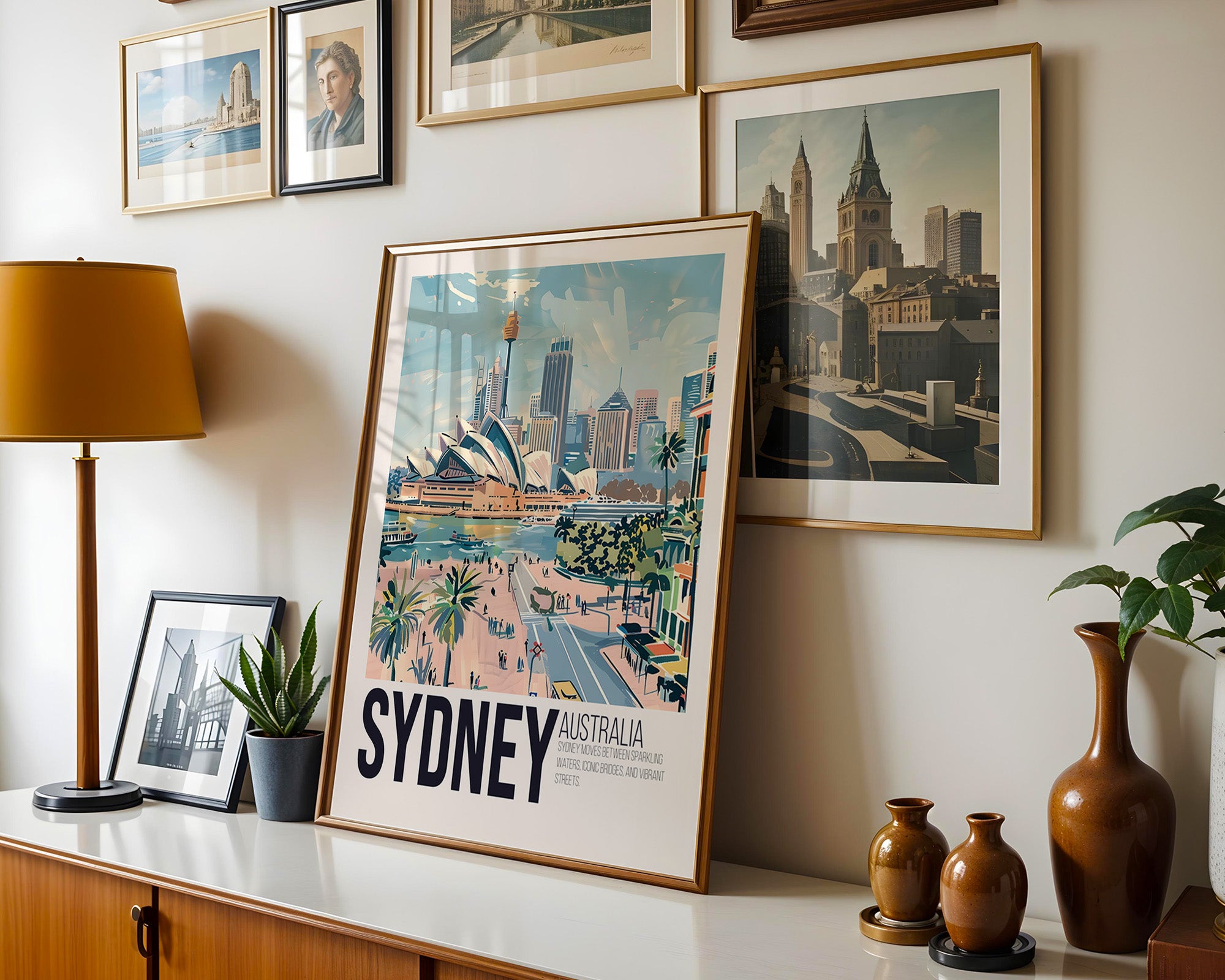 Sydney Travel Poster – Vintage Australia Wall Art Print