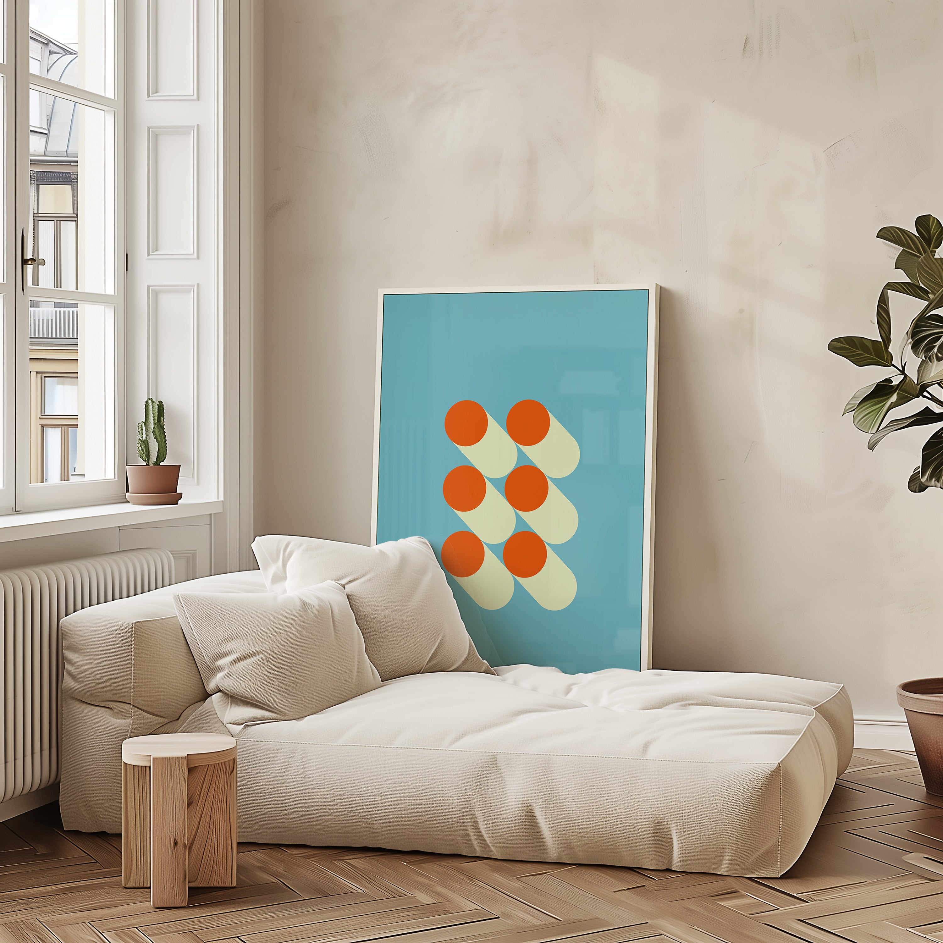 Bauhaus Geometric Poster