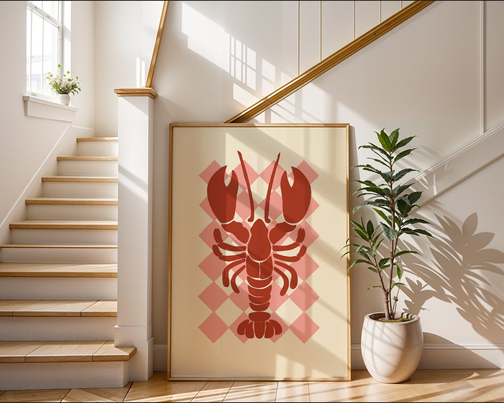 Retro Lobster Poster