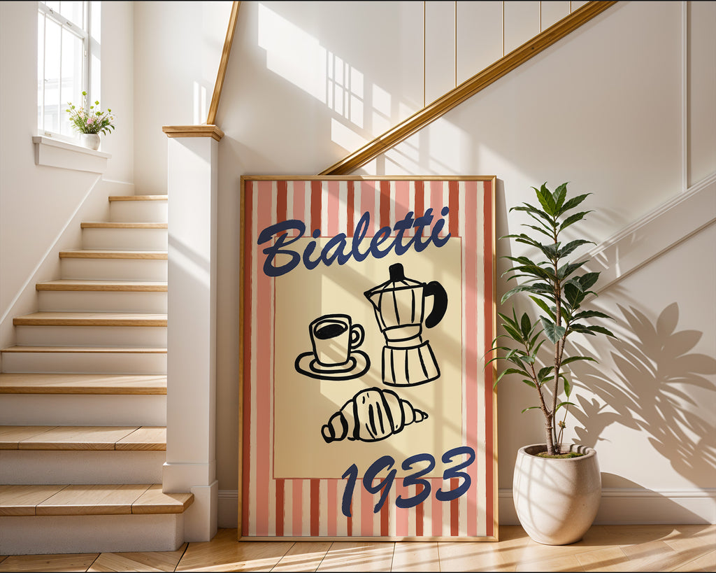 Vintage Bialetti Coffee Poster