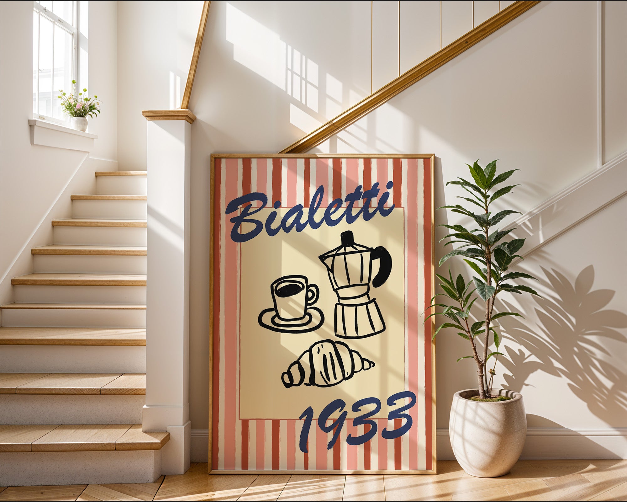 Vintage Bialetti Coffee Poster