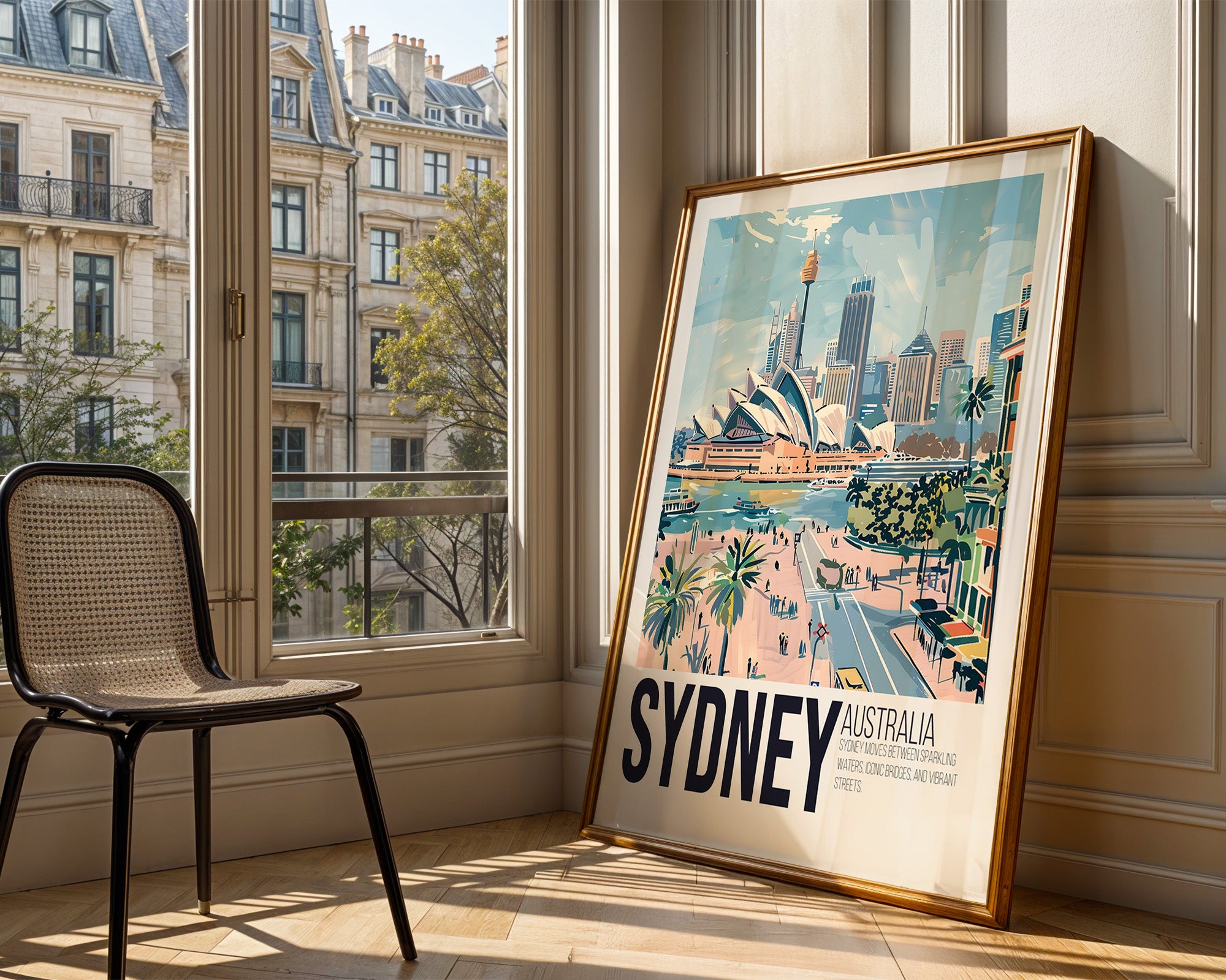 Sydney Travel Poster – Vintage Australia Wall Art Print