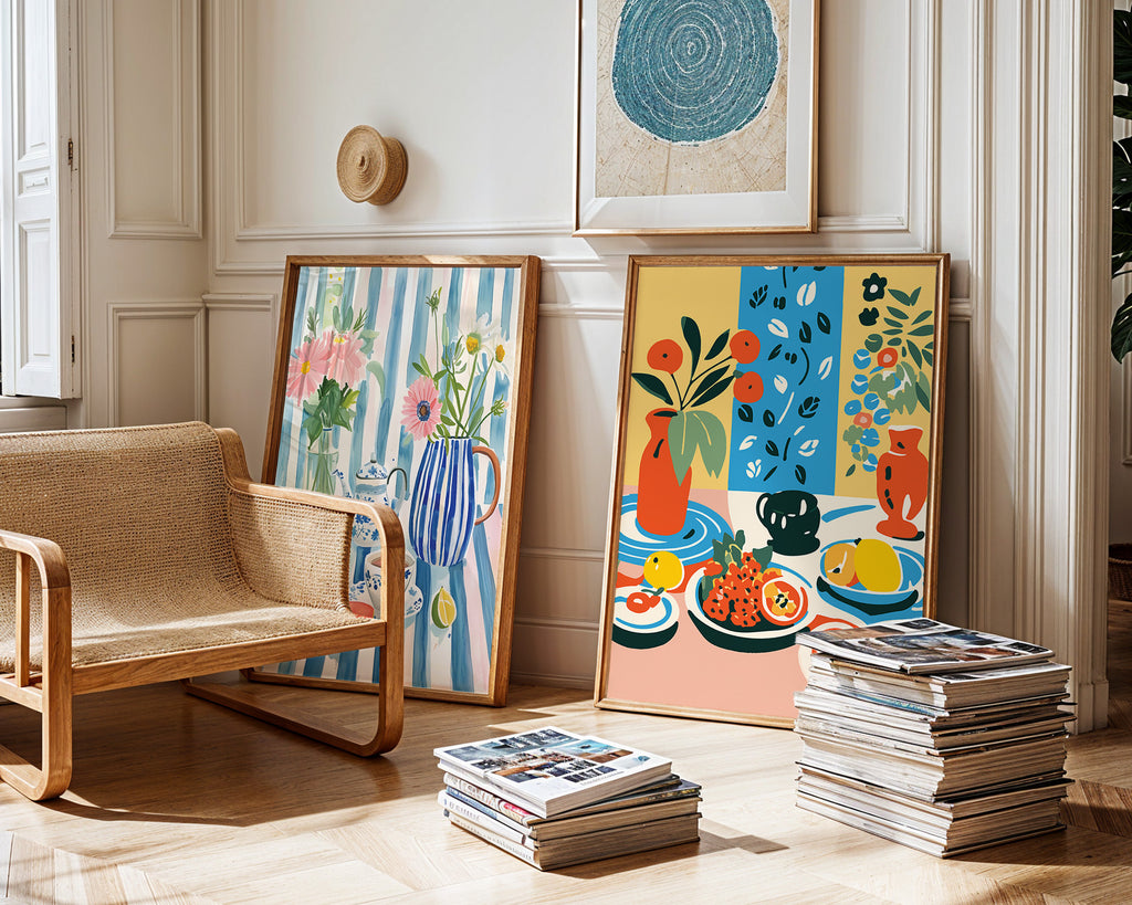 Still Life Poster — Colorful Modern Botanicals Wall Art