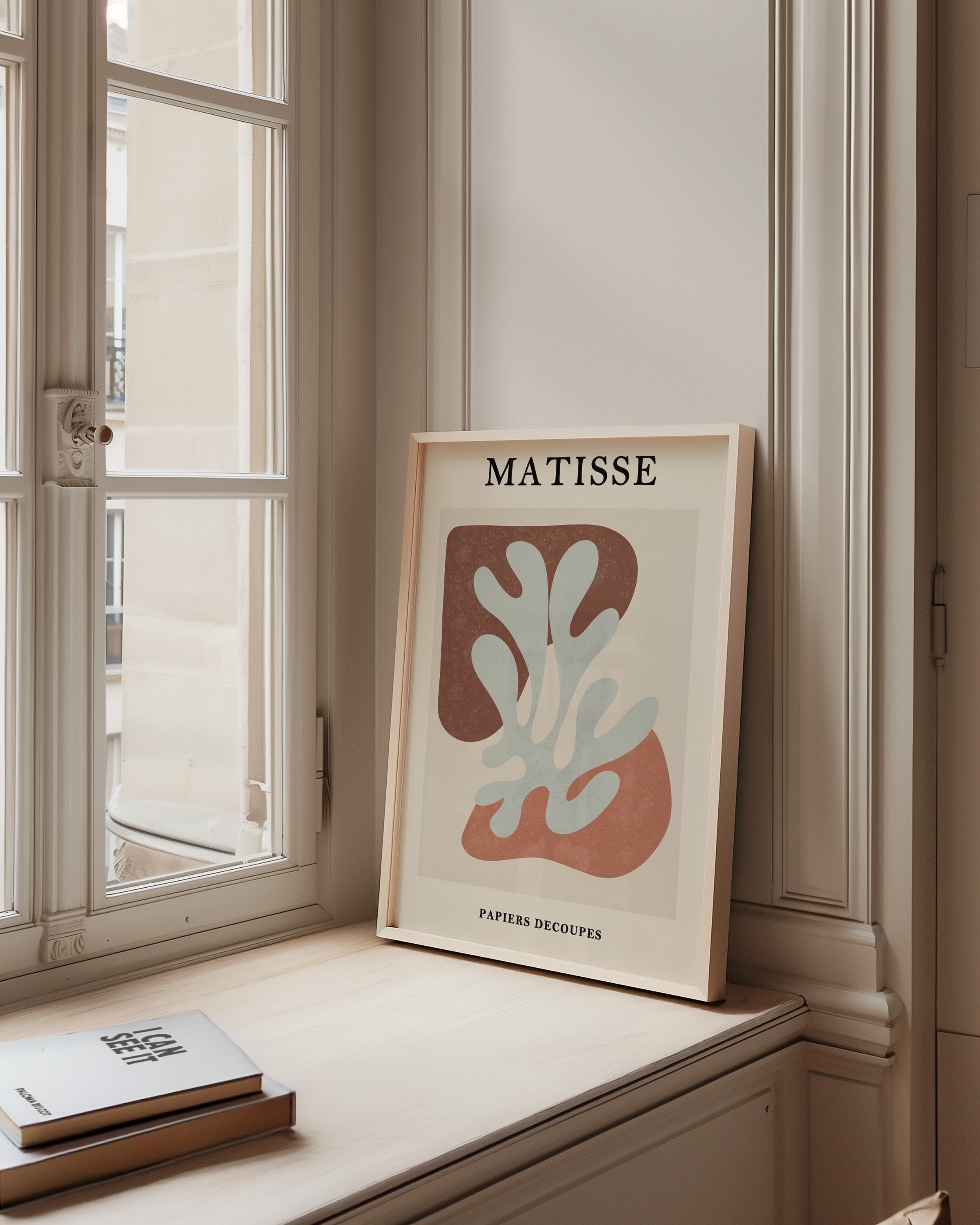 Matisse Abstract Cutout Art Poster — Mid-Century Modern Wall Print