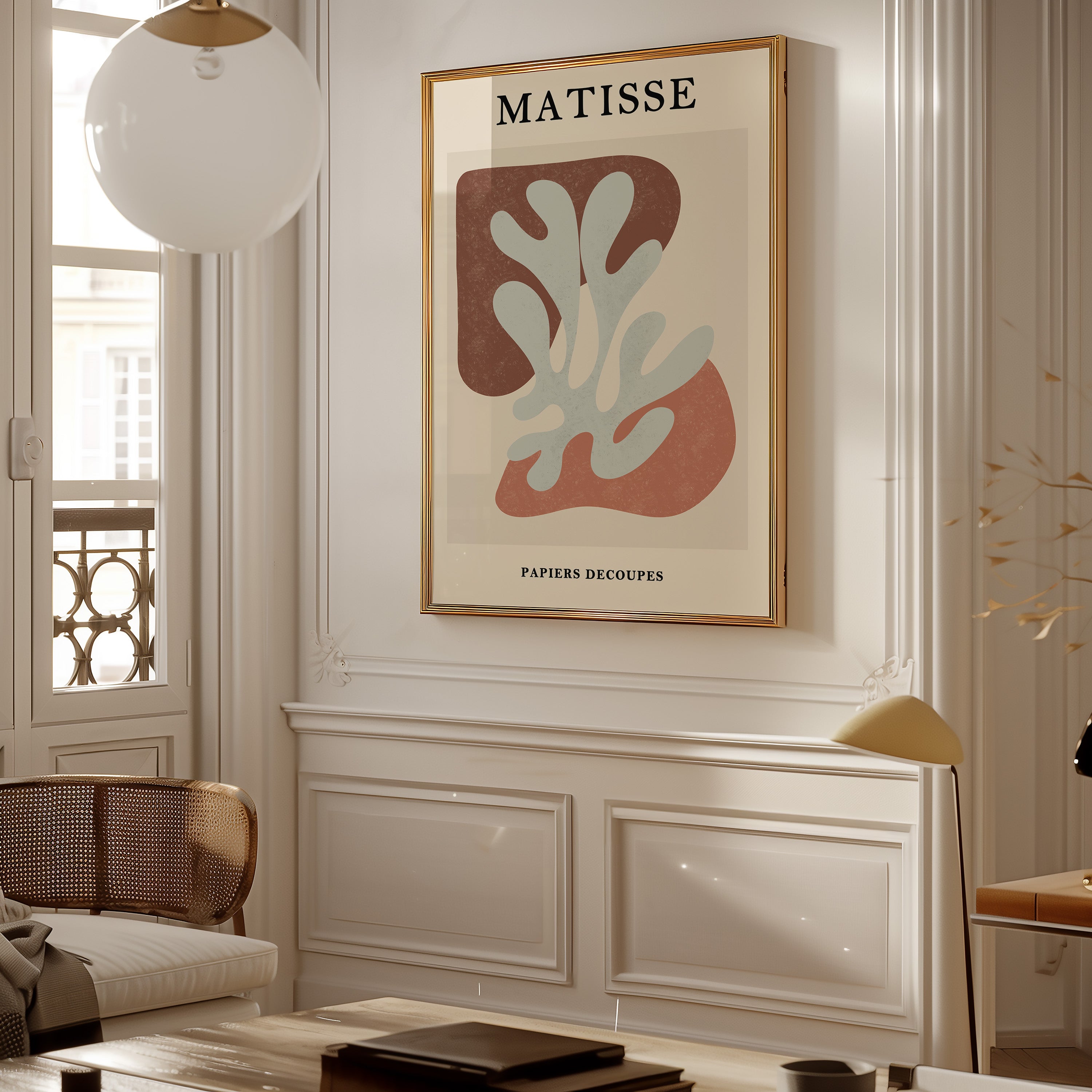 Matisse Abstract Cutout Art Poster — Mid-Century Modern Wall Print