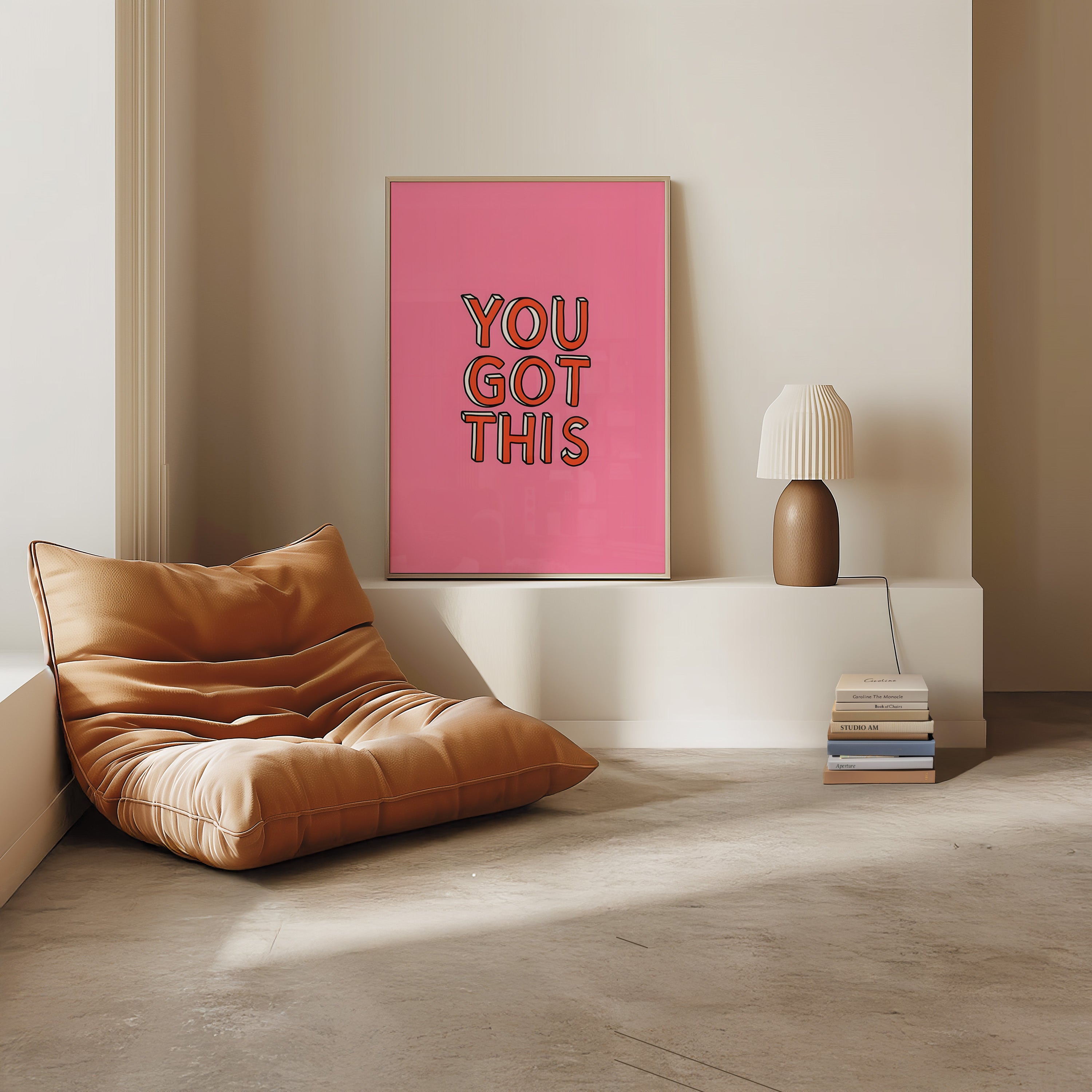 You Got This Poster — Motivational Pink Wall Art for Office, Dorm, or Study