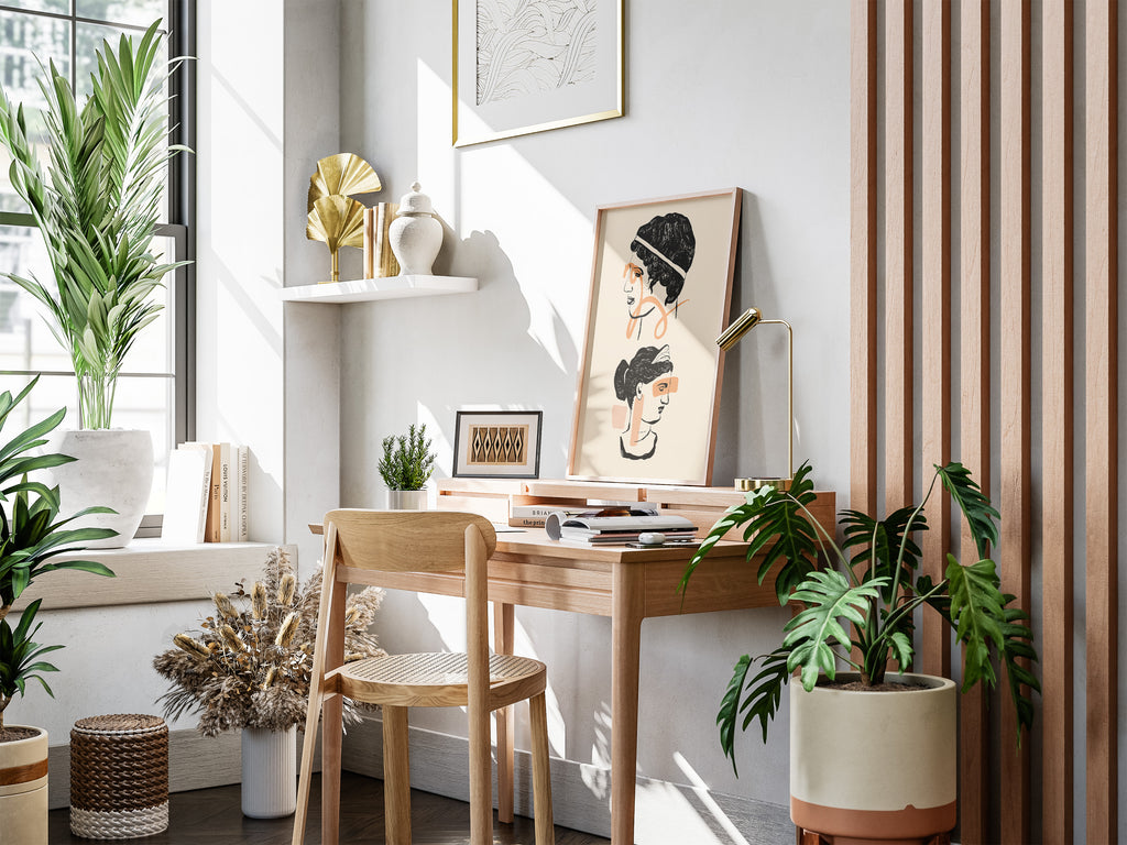 Minimalist Abstract Classical Bust Poster – Modern Line Art Wall Print